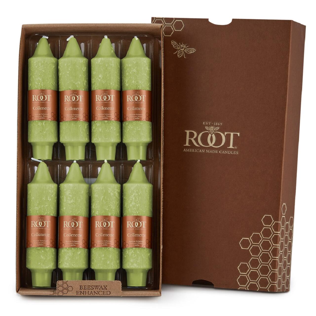 Root Candles 5" Unscented Timberline™ Collenette Taper Candles, 8ct.